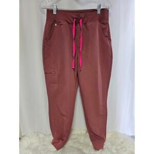 FIGS Zamora Jogger Style Scrub Pants Mauve size MP  Size MP